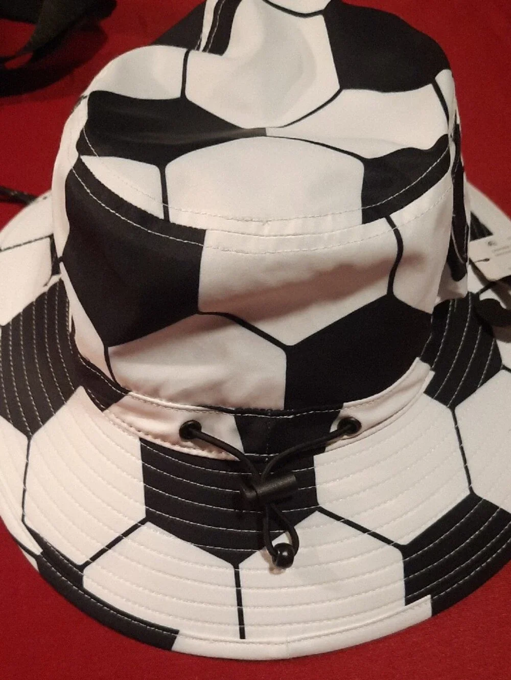 adidas Black & White Soccer Ball Bucket Hat